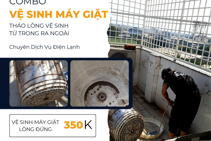 Vệ Sinh Máy Giặt Lòng Đứng Tại Tân Bình Nhanh Chóng - 0901118141